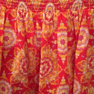 Elastic waistband skirt